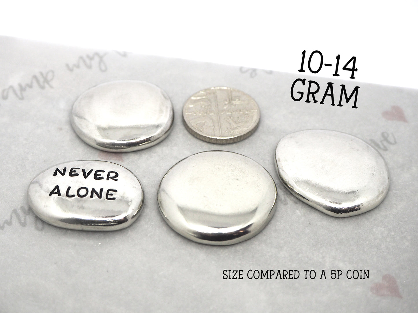 Personalised Pewter Pocket Pebble
