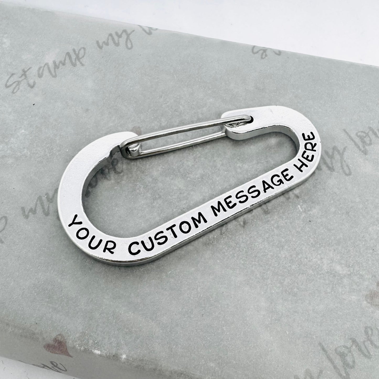Double Sided Personalised Carabiner