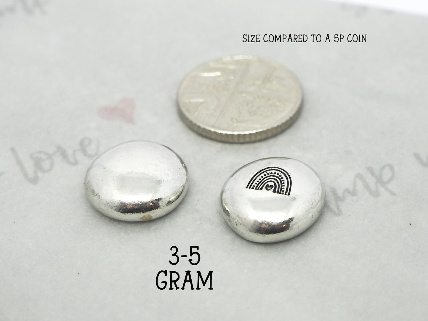 Personalised Pewter Pocket Pebble