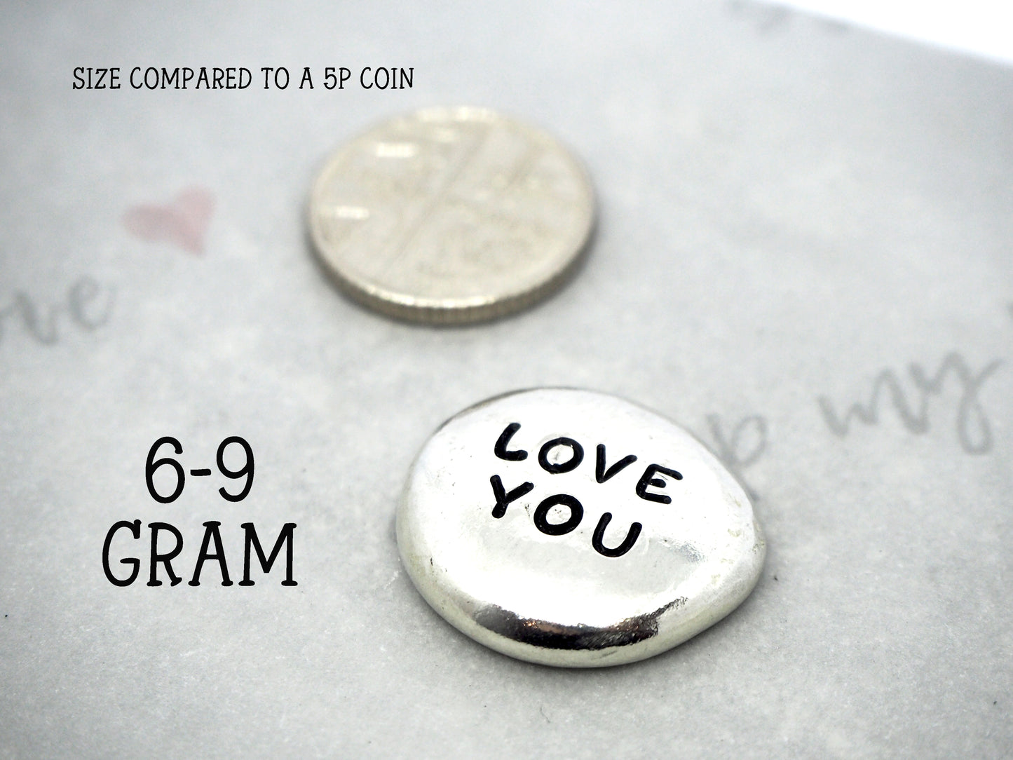 Personalised Pewter Pocket Pebble