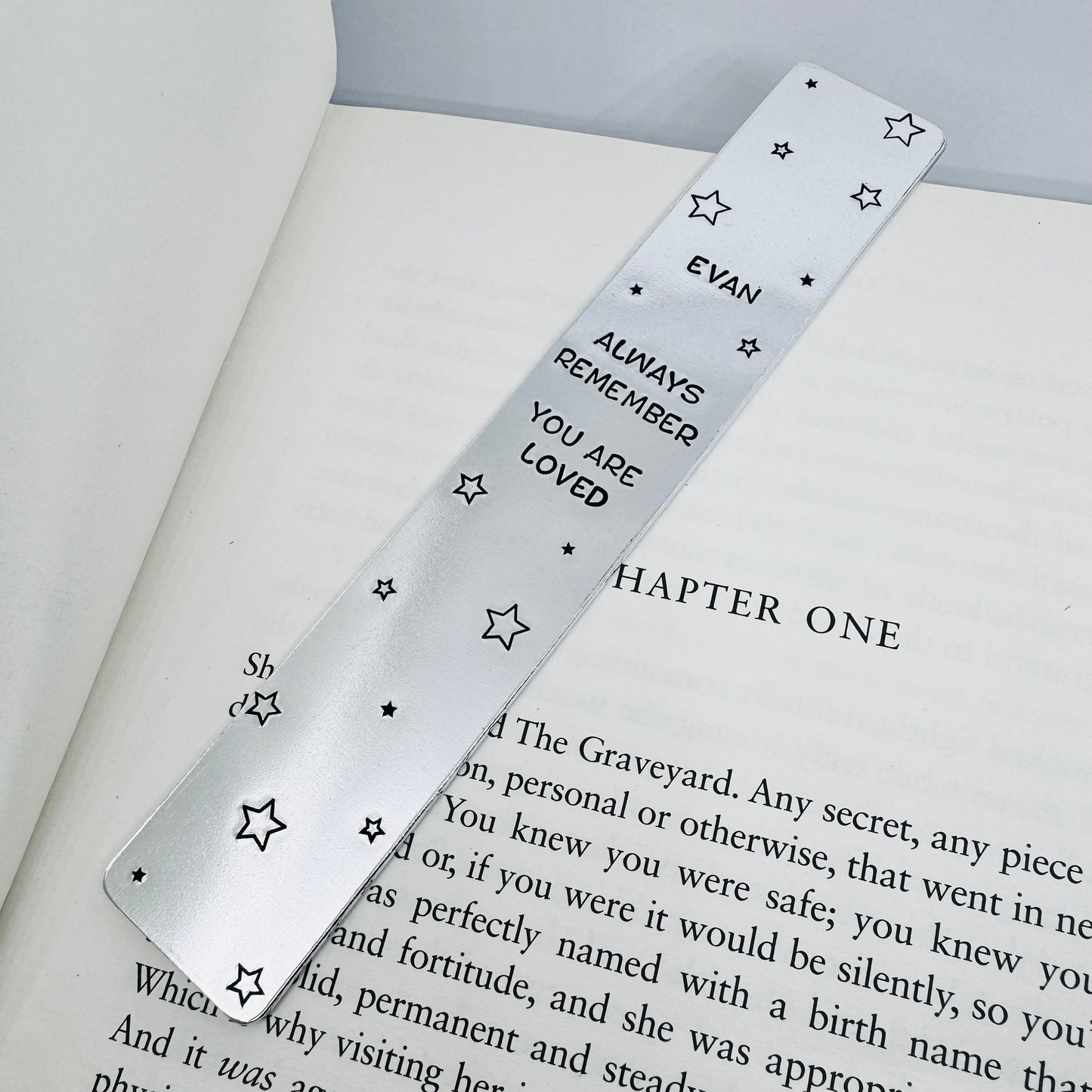 Personalised Bookmark - 'always remember, you are loved' Star Print