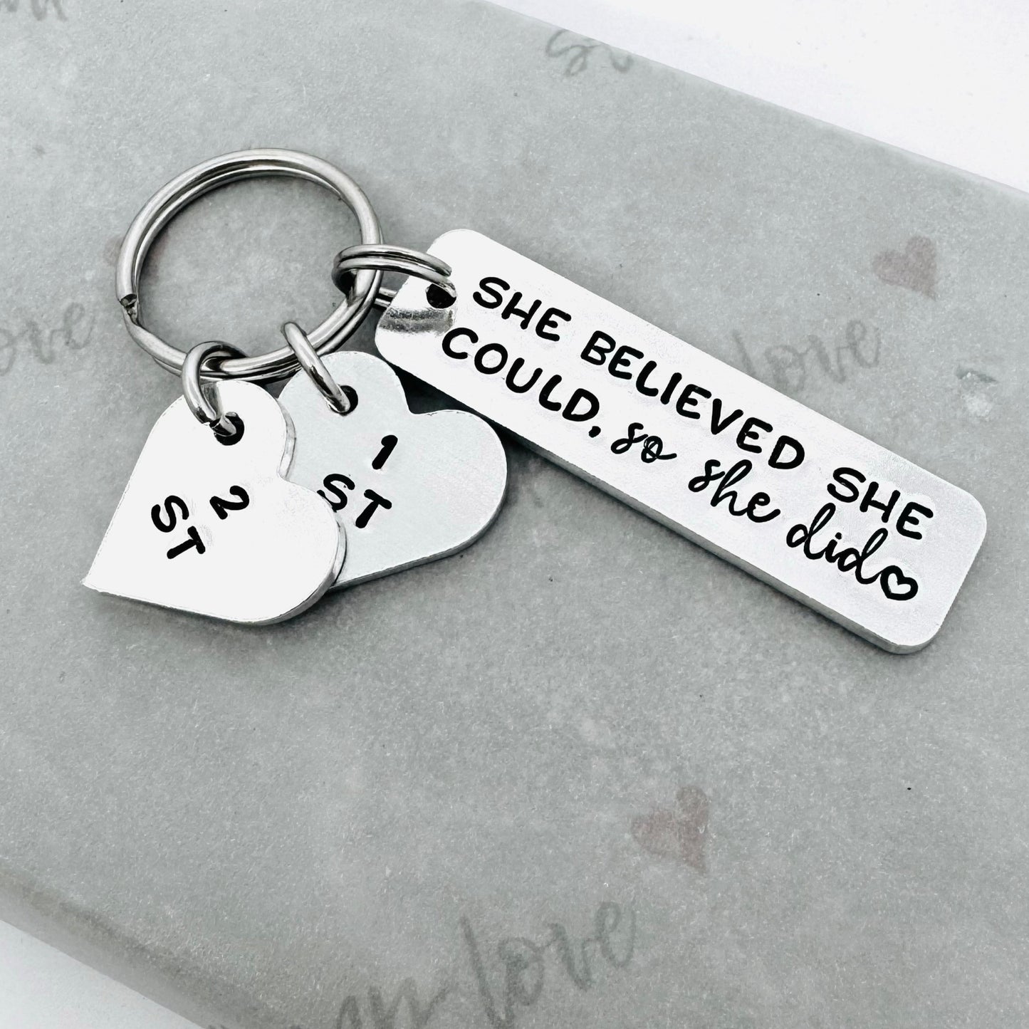 Weight Loss Milestone Keyring