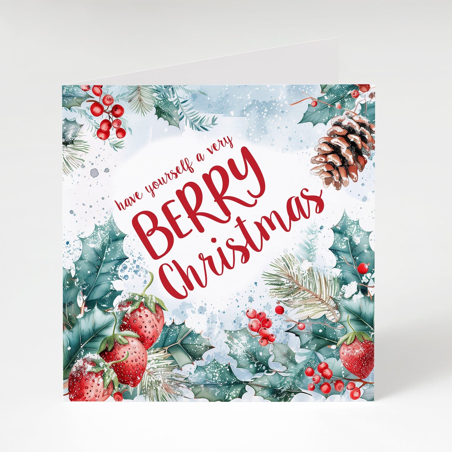 'Have Yourself a Very Berry Christmas' greetings card