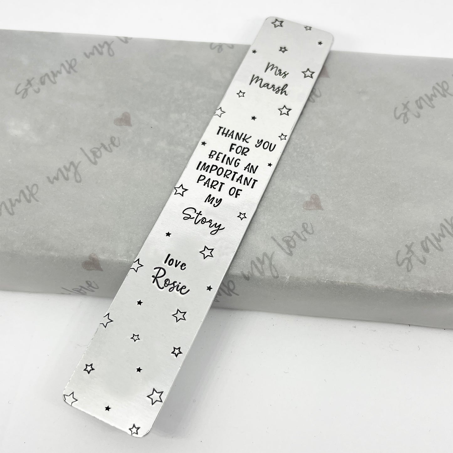 Personalised Teacher Bookmark