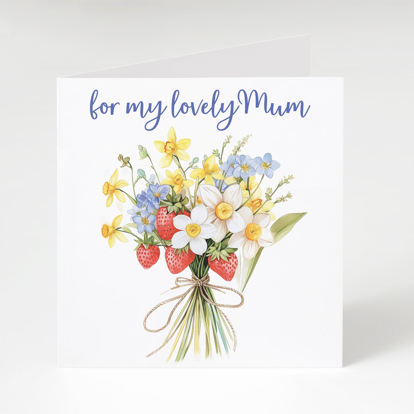 'for my lovely Mum' greetings card