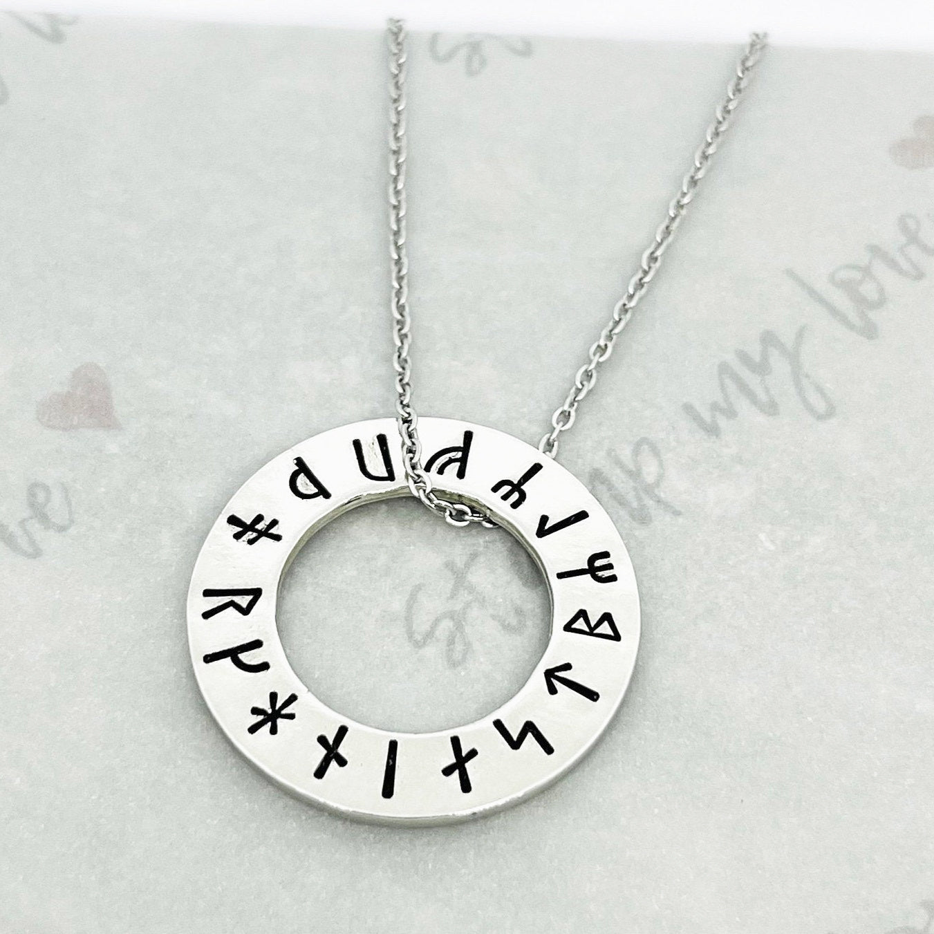Rune Washer Necklace