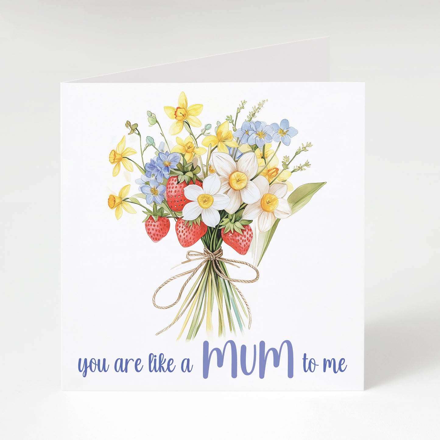 'you are like a Mum to me' greetings card