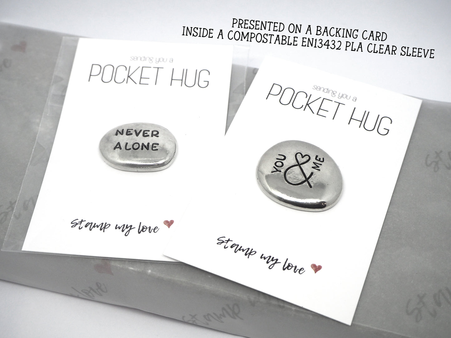Personalised Pewter Pocket Pebble