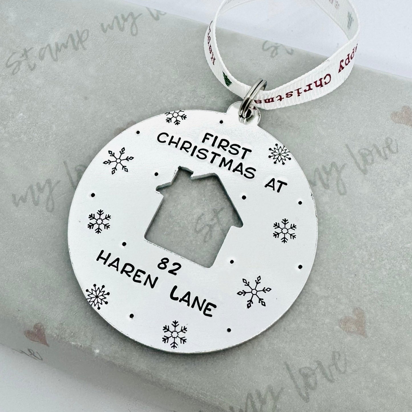 Personalised First Christmas in New Home Decoration