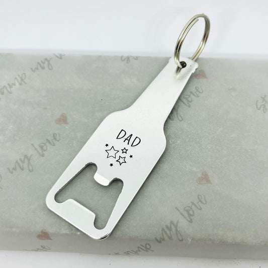 Personalised Name Bottle Opener Keyring