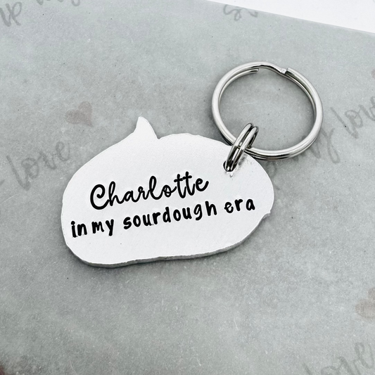 Personalised 'In My Sourdough Era' Keyring