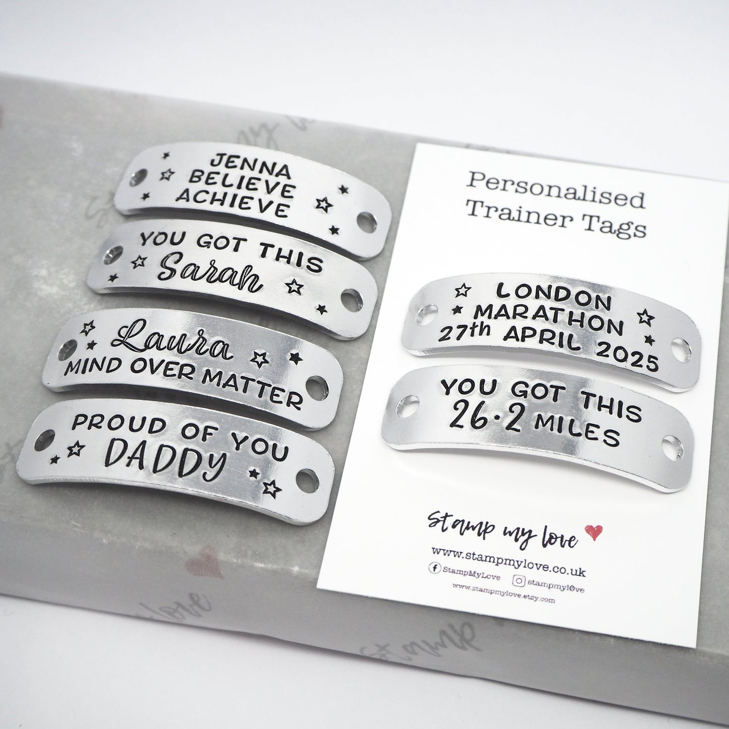 Personalised Marathon Trainer Tags