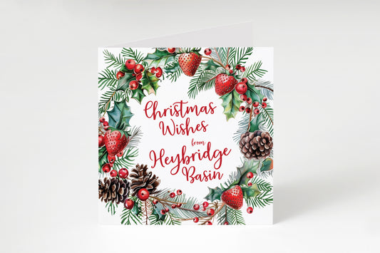 'Christmas Wishes from Heybridge Basin' greetings card