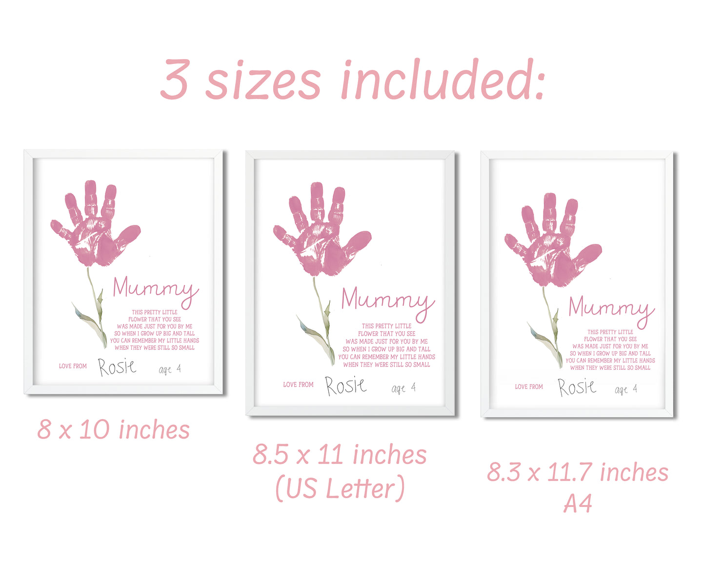 "Mummy" Handprint Poem Art