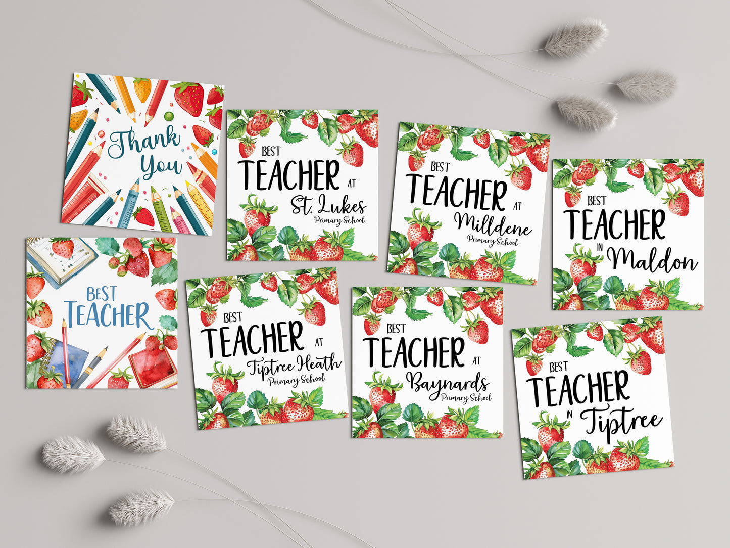 Thank You Teacher - Tiptree greetings card