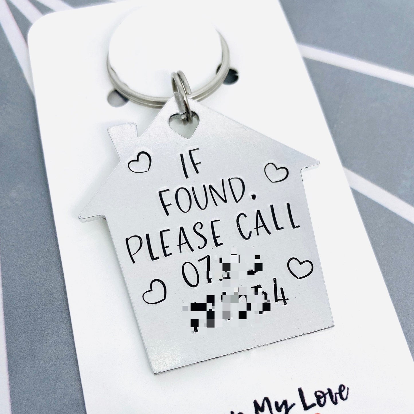 'If Found Please Call' Keyring