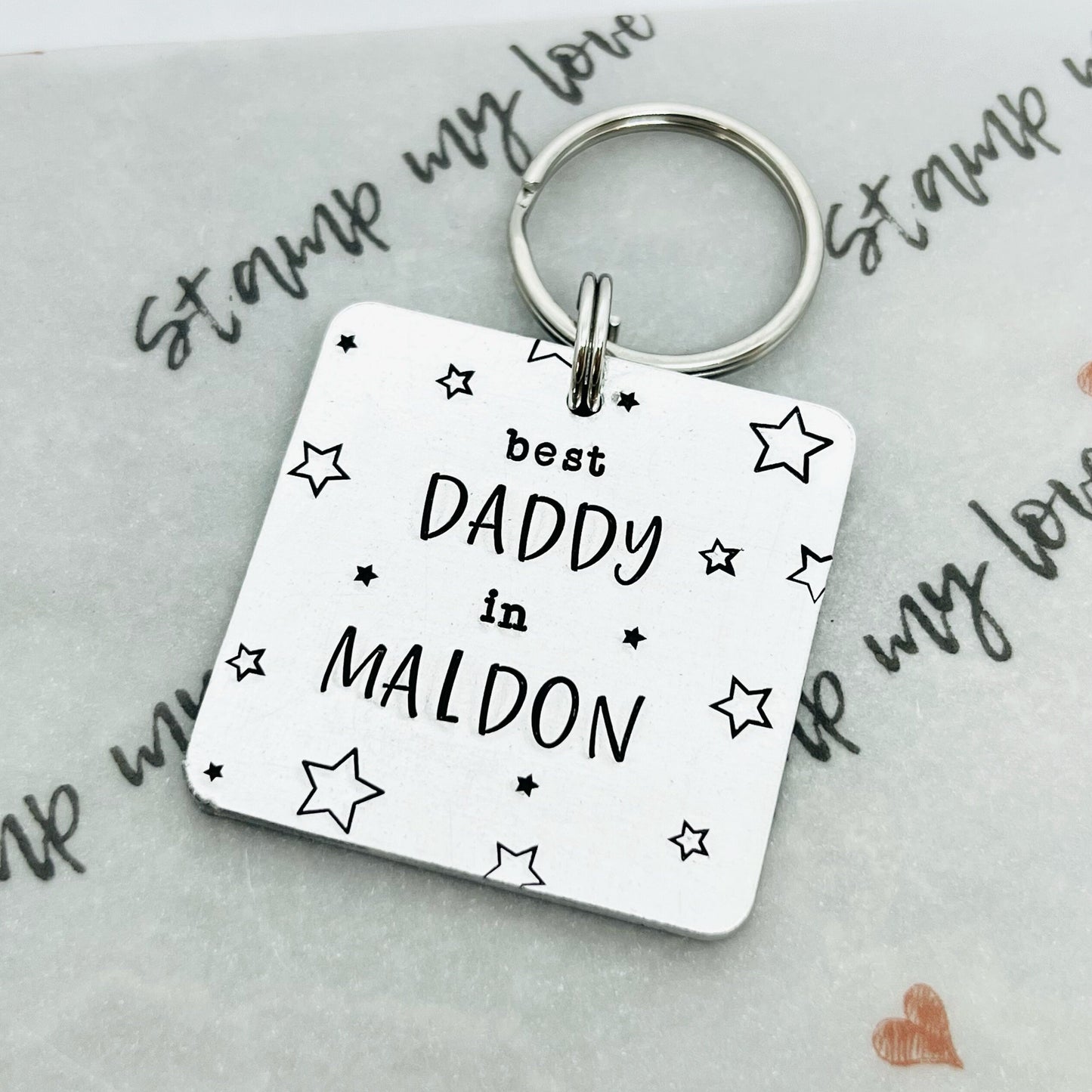 Personalised 'Best In' Keyring