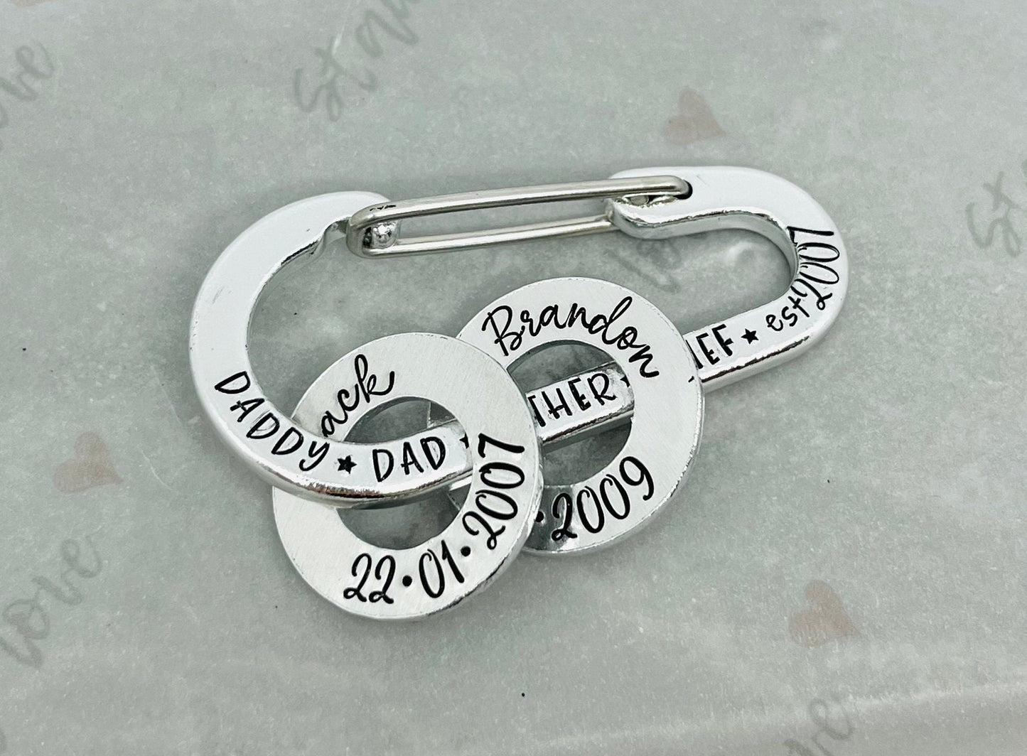 Family Carabiner with Washers