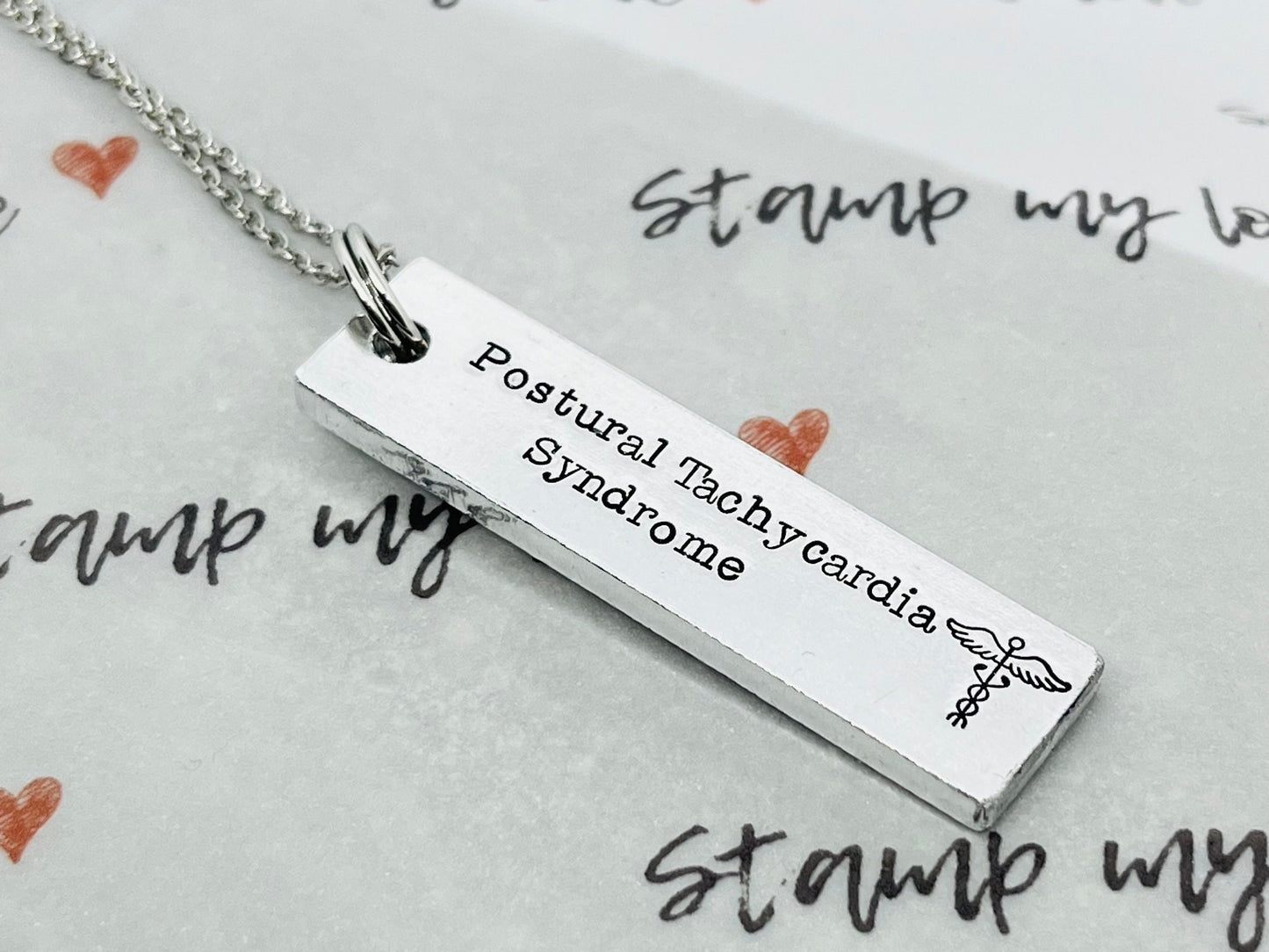 Postural Tachycardia Syndrome Medical Necklace