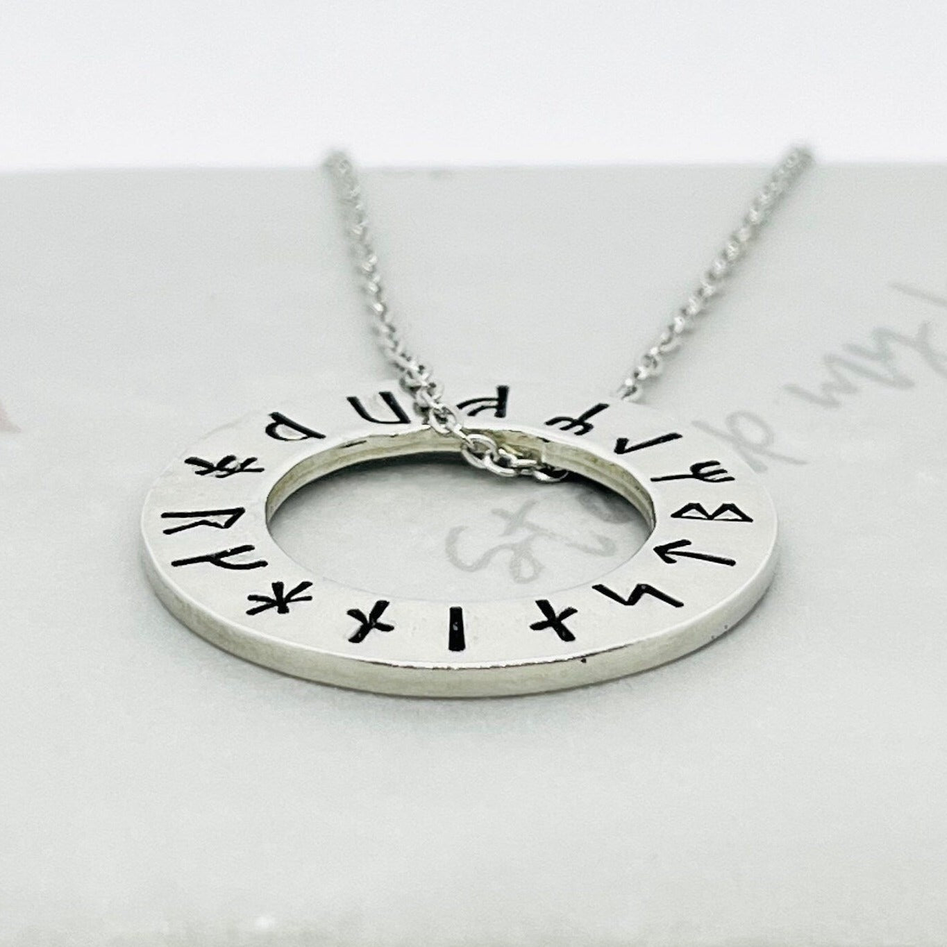 Rune Washer Necklace